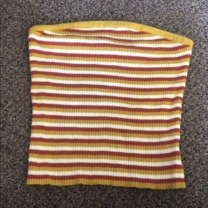 American Eagle striped crop top